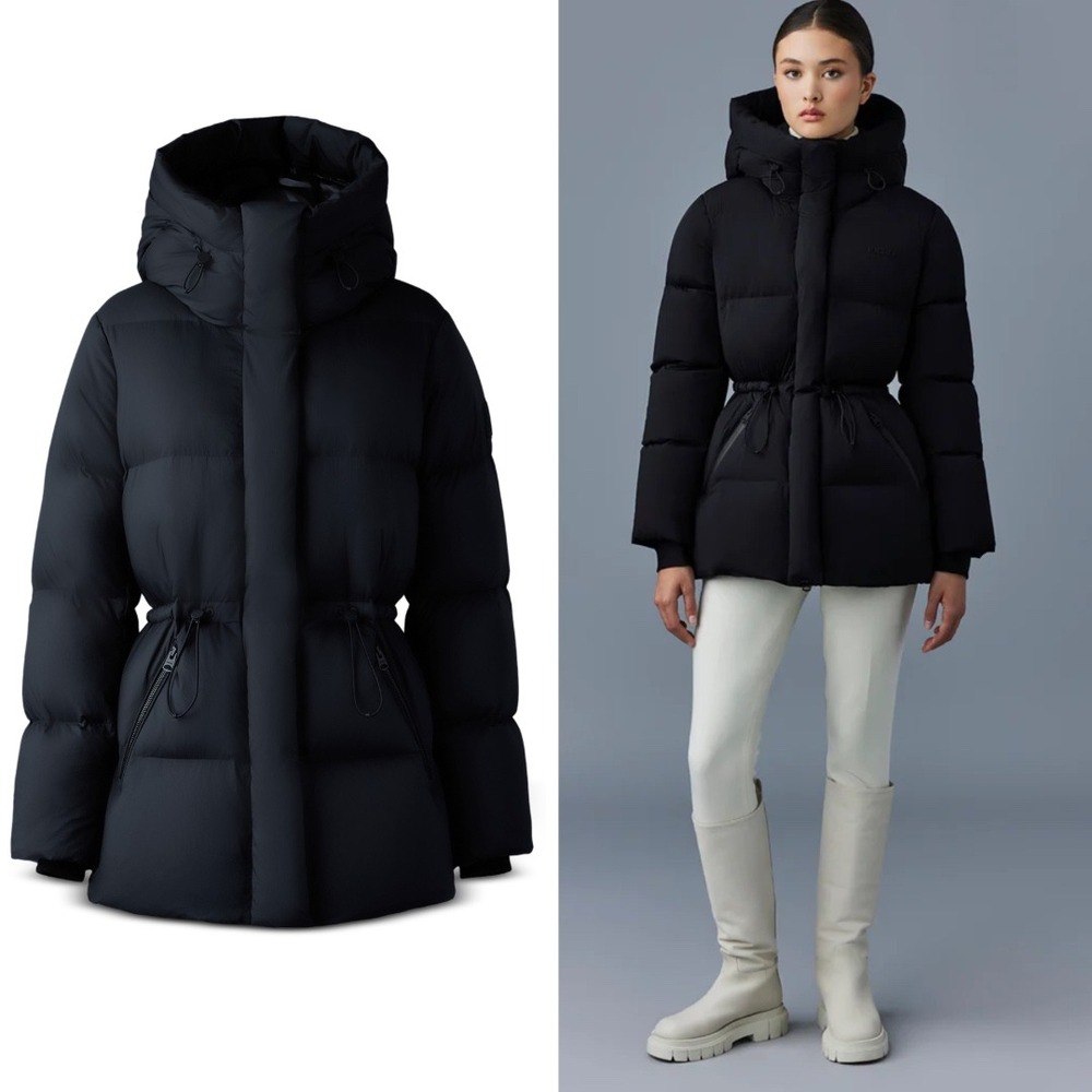 Mackage REYA-SW‎ Softwash Crinkle Down Jacket in Black $1,090 - Size Medium